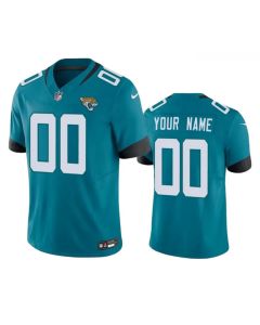 Men's Jacksonville Jaguars Active Player Custom Teal 2023 F.U.S.E Vapor Untouchable Limited Stitched Jersey
