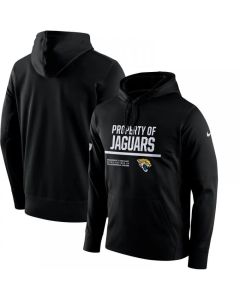 Men's Jacksonville Jaguars Black Circuit Property Of Performance Pullover Hoodie