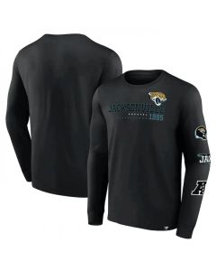 Men's Jacksonville Jaguars Black High Whip Pitcher Long Sleeve T-Shirt