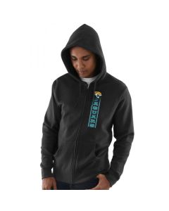 Men's Jacksonville Jaguars Black Hook and Ladder Full-Zip NFL Hoodie