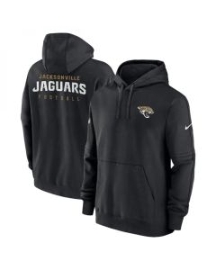 Men's Jacksonville Jaguars Black Sideline Club Fleece Pullover Hoodie