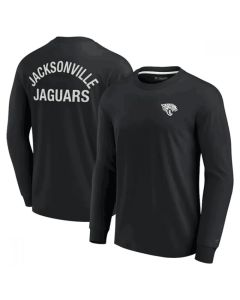 Men's Jacksonville Jaguars Black Signature Unisex Super Soft Long Sleeve T-Shirt
