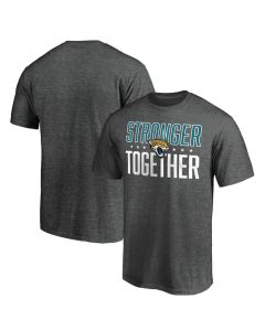 Men's Jacksonville Jaguars Heather Charcoal Stronger Together T-Shirt