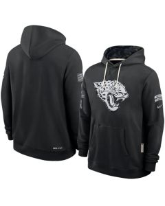 Men's Jacksonville Jaguars Nike Black 2026 Salute to Service Sideline Dri-FIT Pullover Hoodie