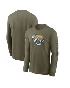 Men's Jacksonville Jaguars Olive 2022 Salute to Service Long Sleeve T-Shirt