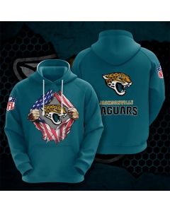 Men's Jacksonville Jaguars Teal 3D Trending T-Shirt Hoodie