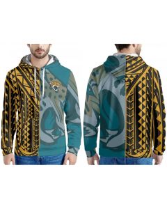 Men's Jacksonville Jaguars Teal/Black/Gold Pullover Hoodie
