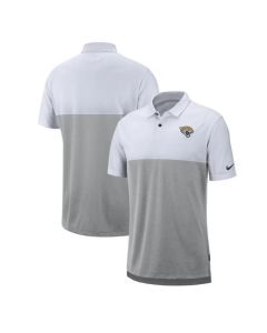 Men's Jacksonville Jaguars White/Gray Sideline Early Season Performance Polo