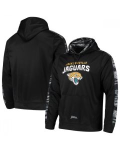Men's Jacksonville Jaguars Zubaz Black Tonal Oxide Pullover Hoodie