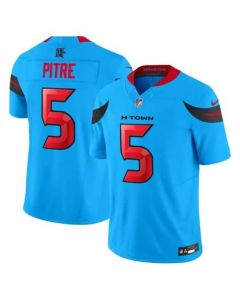 Men's Jalen Pitre Blue Houston Texans #5 Vapor F.U.S.E. Limited Jersey
