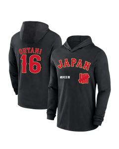 Men's Japan Baseball #16 Shohei Ohtani Black 2026 World Baseball Classic Club Hoodie