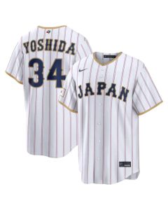 Men's Japan Baseball #34 Masataka Yoshida White 2026 World Baseball Classic Home Stadium Jersey (White)