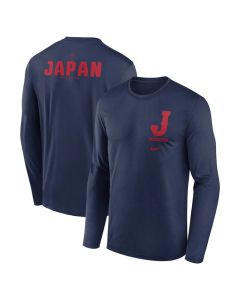 Men's Japan Baseball Navy 2026 World Baseball Classic Legend Dri-FIT Long Sleeve T-Shirt (Navy)