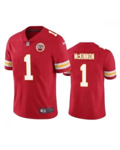 Men's Kansas City Chiefs #1 Jerick McKinnon Red Vapor Untouchable Limited Stitched Football Jersey