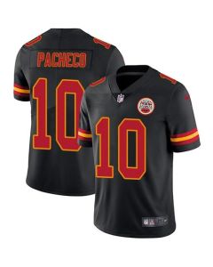 Men's Kansas City Chiefs #10 Isiah Pacheco Black Vapor Untouchable Limited Stitched Jersey
