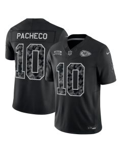 Men's Kansas City Chiefs #10 Isiah Pacheco Nike Black 2026 Salute to Service Vapor F.U.S.E. Limited Jersey