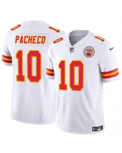 Men's Kansas City Chiefs #10 Isiah Pacheco White 2023 F.U.S.E. Vapor Untouchable Limited Stitched Jersey