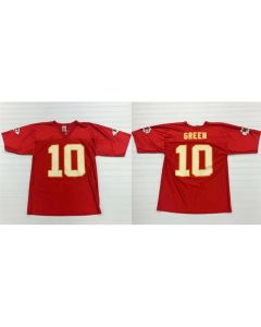 Men's Kansas City Chiefs #10 Trent Green Red Stitched Jersey
