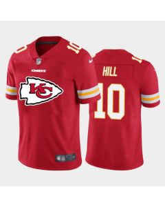 Men's Kansas City Chiefs #10 Tyreek Hill Red 2020 Team Big Logo Limited Stitched Jersey