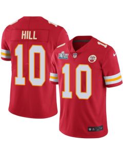 Men's Kansas City Chiefs #10 Tyreek Hill Super Bowl LIV Red Vapor Untouchable Limited Stitched NFL Jersey