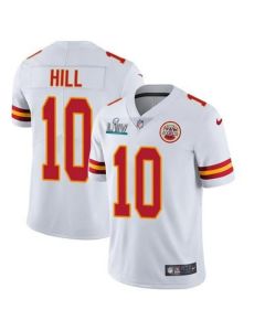 Men's Kansas City Chiefs #10 Tyreek Hill Super Bowl LIV White Vapor Untouchable Limited Stitched NFL Jersey