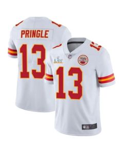 Men's Kansas City Chiefs #13 Byron Pringle White 2021 Super Bowl LV Stitched NFL Jersey