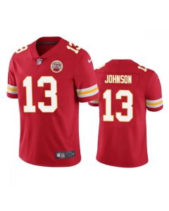 Men's Kansas City Chiefs #13 Nazeeh Johnson Red Vapor Untouchable Limited Stitched Football Jersey