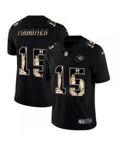 Men's Kansas City Chiefs #15 Patrick Mahomes 2019 Black Statue of Liberty Limited Stitched NFL Jersey