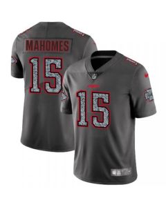Men's Kansas City Chiefs #15 Patrick Mahomes 2019 Gray Fashion Static Limited Stitched NFL Jersey