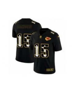 Men's Kansas City Chiefs #15 Patrick Mahomes 2020 Black Jesus Faith Edition Limited Stitched Jersey