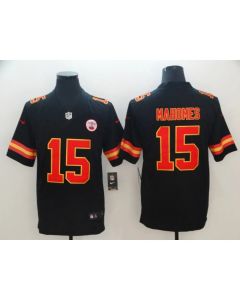 Men's Kansas City Chiefs #15 Patrick Mahomes Black Vapor Untouchable Limited Stitched NFL Jersey