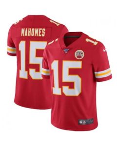 Men's Kansas City Chiefs #15 Patrick Mahomes Red 2019 100th Season Vapor Untouchable Limited Stitched NFL Jersey