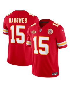 Men's Kansas City Chiefs #15 Patrick Mahomes Red 2023 F.U.S.E. With "NKH" Patch Vapor Untouchable Limited Stitched Jersey