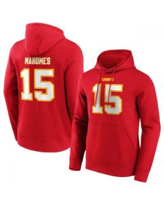 Men's Kansas City Chiefs #15 Patrick Mahomes Red Hoodie