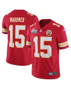 Men's Kansas City Chiefs #15 Patrick Mahomes Super Bowl LIV Red Vapor Untouchable Limited Stitched NFL Jersey