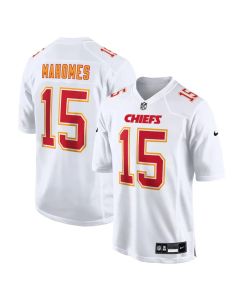 Men's Kansas City Chiefs #15 Patrick Mahomes Tundra White Fashion Game Jersey (White)
