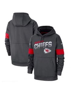 Men's Kansas City Chiefs 2019 Grey 100th Season Pullover Hoodie