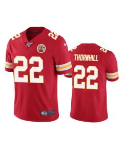 Men's Kansas City Chiefs #22 Juan Thornhill Red 2019 100th Season Vapor Untouchable Limited Stitched NFL Jersey
