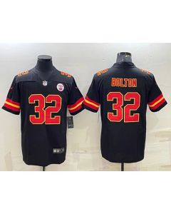 Men's Kansas City Chiefs #32 Nick Bolton Black Vapor Untouchable Limited Stitched Football Jersey
