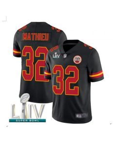 Men's Kansas City Chiefs #32 Tyrann Mathieu Black Super Bowl LIV Vapor Untouchable Limited Stitched NFL Jersey