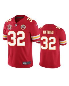 Men's Kansas City Chiefs #32 Tyrann Mathieu Red 2019 60th Anniversary Limited Stitched NFL Jersey