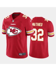 Men's Kansas City Chiefs #32 Tyrann Mathieu Red 2020 Team Big Logo Limited Stitched Jersey