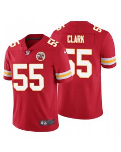 Men's Kansas City Chiefs #55 Frank Clark Red Vapor Untouchable Limited Stitched NFL Jersey