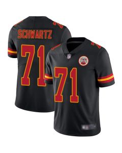 Men's Kansas City Chiefs #71 Schwartz Black Vapor Untouchable Limited Stitched NFL Jersey