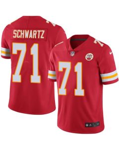 Men's Kansas City Chiefs #71 Schwartz Red Vapor Untouchable Limited Stitched NFL Jersey