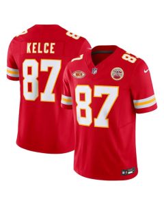Men's Kansas City Chiefs #87 Travis Kelce Red 2023 F.U.S.E. With "NKH" Patch Vapor Untouchable Limited Stitched Jersey