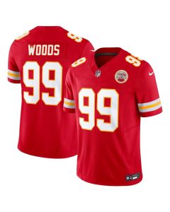 Men's Kansas City Chiefs #99 Peter Woods Red 2026 NFL Draft Vapor F.U.S.E. Limited Jersey (Red)