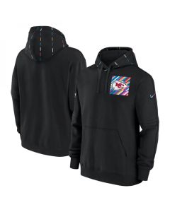 Men's Kansas City Chiefs Black 2023 Crucial Catch Club Pullover Hoodie