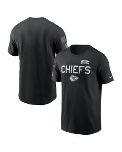 Men's Kansas City Chiefs Black 2026 Salute to Service Sideline Dri-FIT T-Shirt