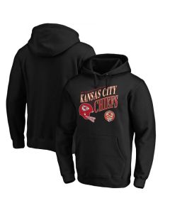 Men's Kansas City Chiefs Black 60th Season Logo Rise Pullover Hoodie